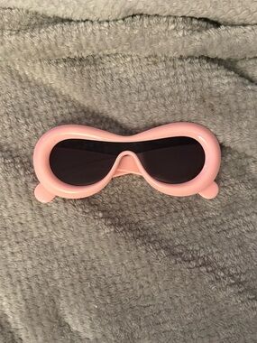 W&Y YING Y2K Sunglasses Oval Inflated Thick Frame Big Oversized Aesthetic - NIB